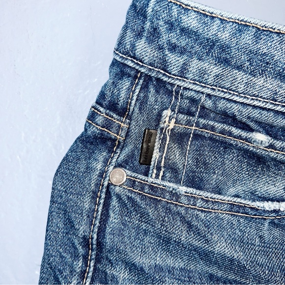 Helmut Lang HIGH RISE CROP SLIM LIGHT JACKHAMMER WASH Size 26 - Picture 10 of 11